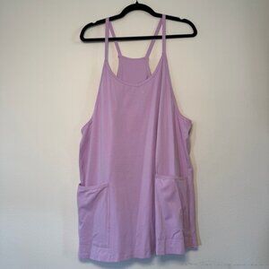 Lavender Sleeveless Jumper with Pockets